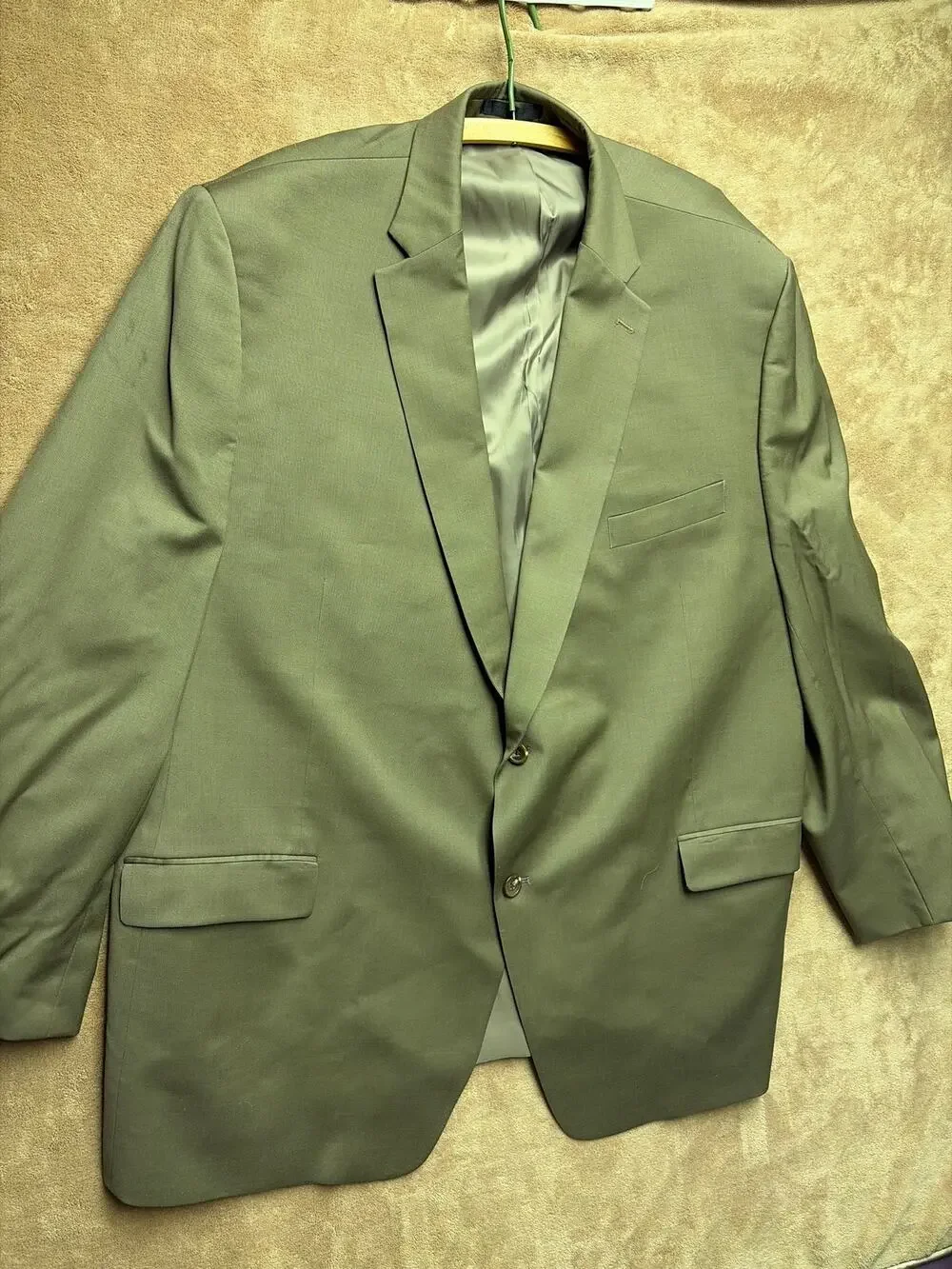 Lauren Ralph Lauren Blazer Mens 52R Green Sport Coat Jacket Big & Tall